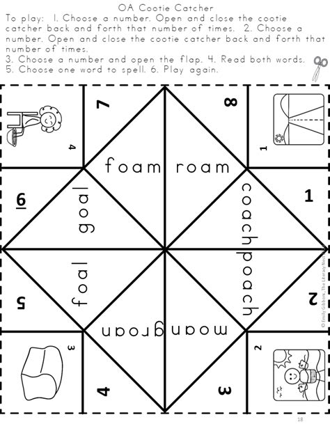 Oa Vowel Digraph Orton Gillingham Level 2 Multisensory Phonics