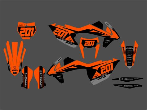 Kit déco KTM SX SXF 2016 2018 Type Origine Boutique Kit Déco Moto