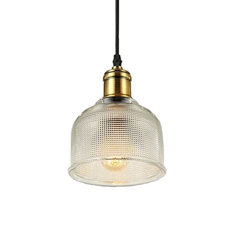 Lfsem Vintage Lampe Suspension Industrielle En Verre Luminaire