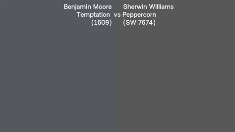 Benjamin Moore Temptation Vs Sherwin Williams Peppercorn Sw