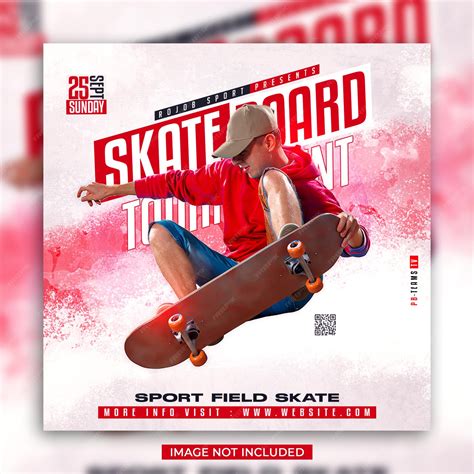 Premium Psd Skateboard Sport Flyer And Social Media Post