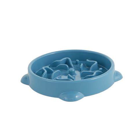 Whisker City® Blue Slow-Feeder Cat Bowl, 1.25-cup