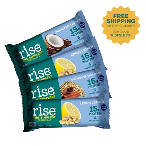 Exclusive – Rise Bar | Protein bars, Vegan protein bars, Plant based protein