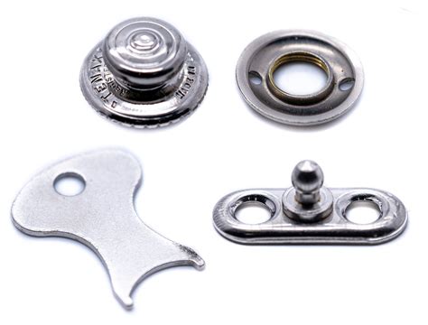 Tenax Fastener Button And 2 Hole Base Set