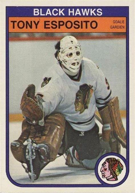 1982 O Pee Chee Tony Esposito 64 Hockey VCP Price Guide