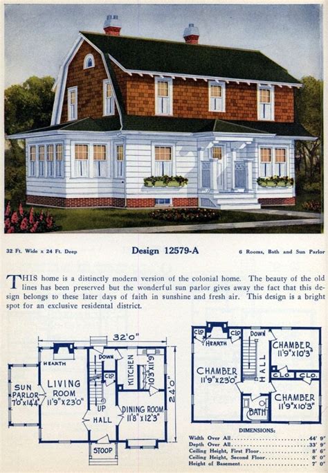 74 Beautiful Vintage Home Designs And Floor Plans From The 1920s Click Americana Colonial