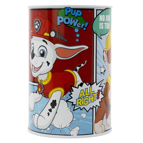 Paw Patrol Metal Piggy Bank