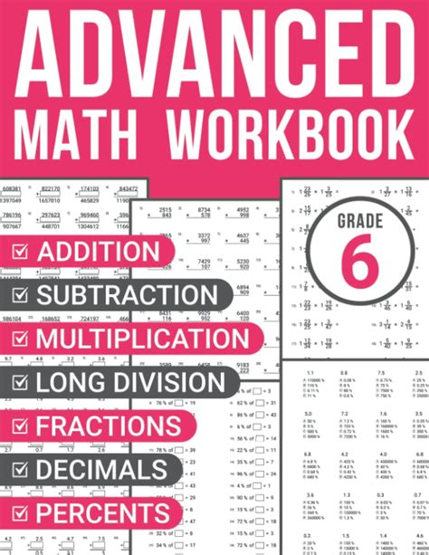 Buy 6th Grade Advanced Math Workbook Addition Subtraction