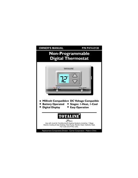 Totaline Thermostat Wiring Diagram P474 - Wiring Diagram