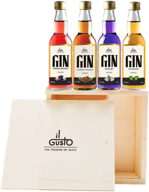 Miniature Gin T Set 40 Ml Pack Of 4 Uk Grocery