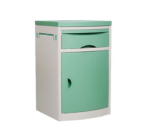 Hospital Medical ABS Bedside Cabinet With Drawer And Cupboard