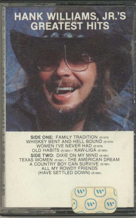 Hank Williams Jr Hank Williams Jr S Greatest Hits 1982 Cassette