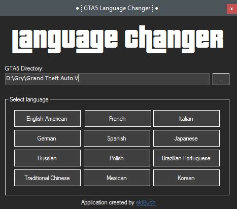 Gta Language Changer All Languages Gta Mods