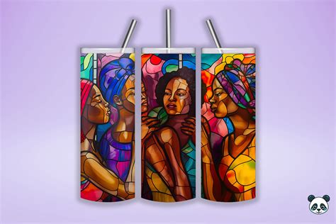 Group Of Afro Women Stained Glass 4 Graphic By Pandastic · Creative Fabrica