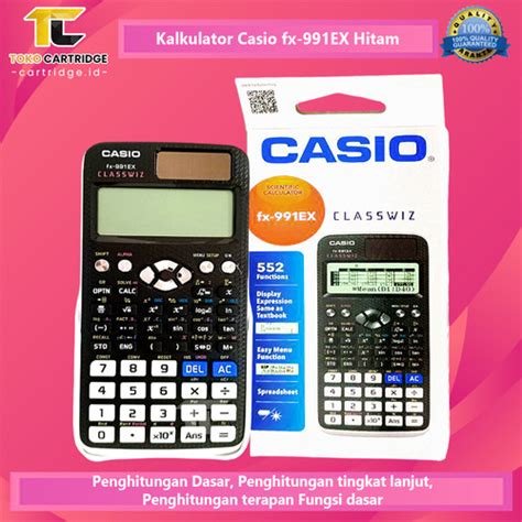 Jual Kalkulator Casio Fx Ex Black Calculator Scientific Kalkulator