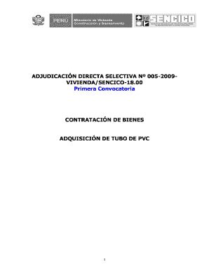 Completable En L Nea Sencico Gob Adjudicacin Directa Selectiva N