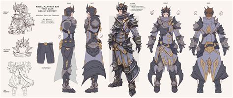 FFXIV Tank Gear Design Contest Entry by bchart on DeviantArt