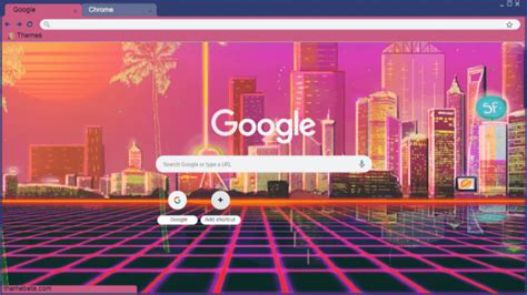 Vaporwave Chrome Theme ThemeBeta