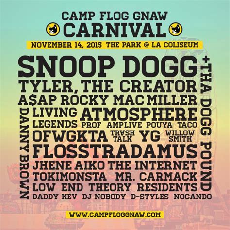 Tyler, the Creator's Camp Flog Gnaw Carnival Lineup: Snoop Dogg, A$AP ...