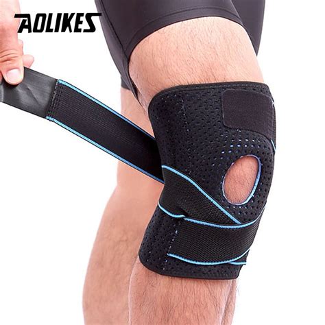 Aolikes Adjustable Injury Recovery Knee Brace With Side Stabilizers 1