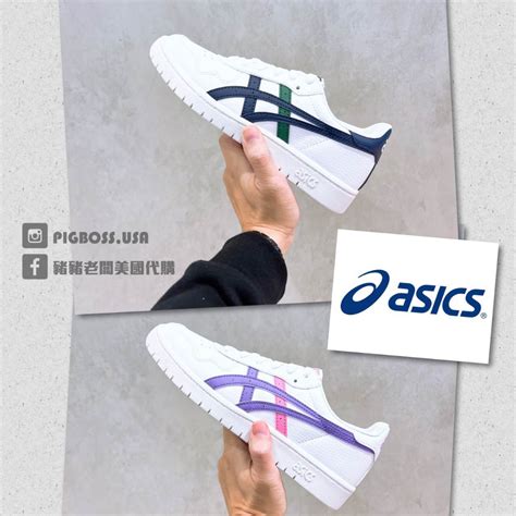 【豬豬老闆】asics 亞瑟士 Japan S Gs 復刻 休閒鞋 大童鞋 白深藍1204a007 115 白紫 116 蝦皮購物