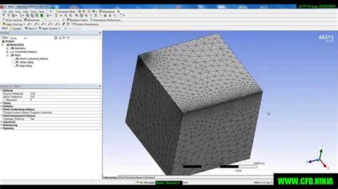 Ansys Meshing Sizing Basic Tutorial 4 Youtube