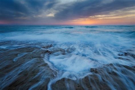 Ocean Vortex Serene Sunset Seascape Stock Image Image Of Clouds