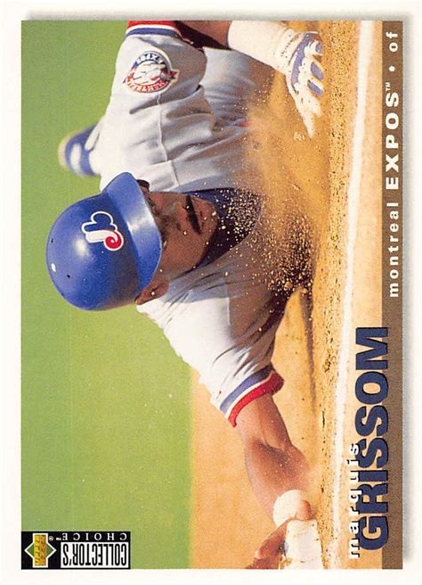 Marquis Grissom 1995 Collector S Choice 237 Montreal Expos Baseball