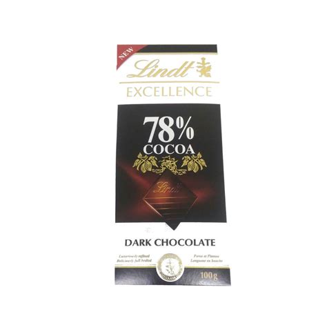 Chocolate Lindt Excellence Dark 78 Cocoa 100g Submarino