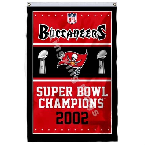 Tampa Bay Buccaneers Super Bowl Champions Flag 3ft X 5ft Polyester Nfl1