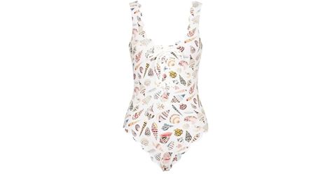 Marysia Swim Palm Springs Tie Maillot Swimwear In White Lyst