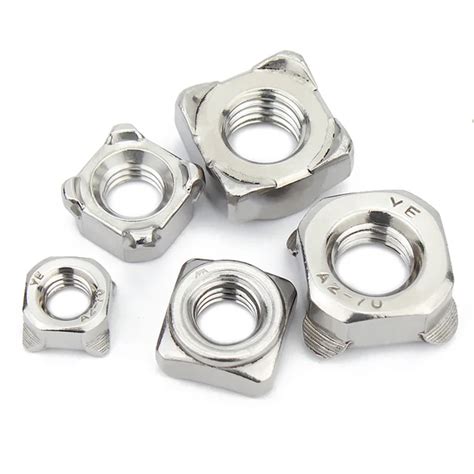 Din Stainless Steel M Rectangular Weld Screw Nut Square Welding