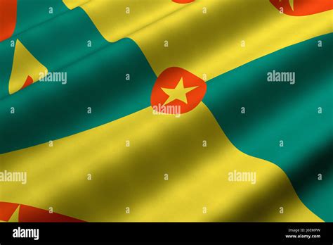 flag grenada colour closeup america flag textile banner grenada