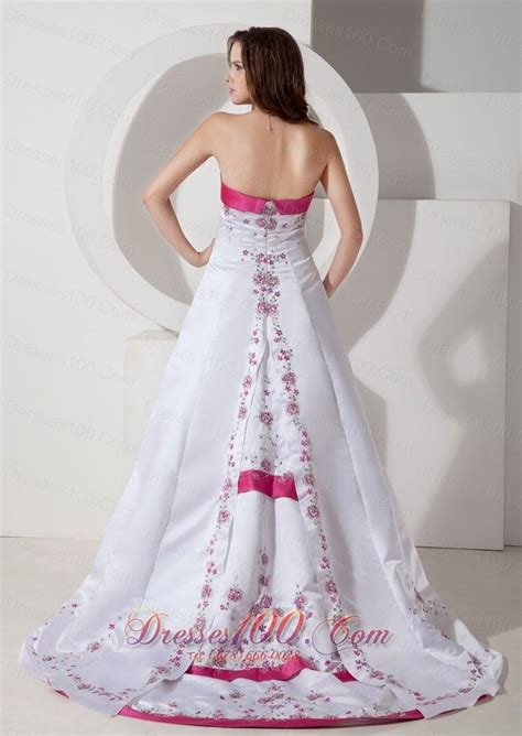 Hot Pink And White Wedding Dresses Pink Wedding Dresses Fuschia