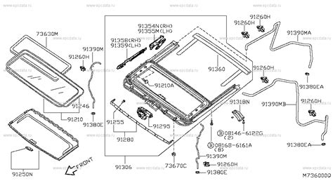 Sunroof Parts Body для Nissan Pathfinder R51 3 поколение 012004 012007 Запчасти для