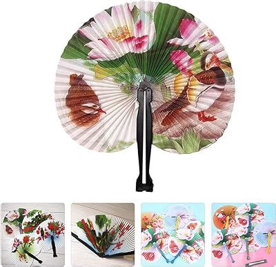 Amazon Pangda 24 Pack Folding Fans Round Paper Fans Assortment