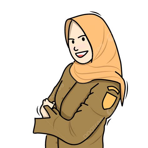 Clipart Vektor Guru Mrs Guru Sd Pegawai Negeri Png Transparan