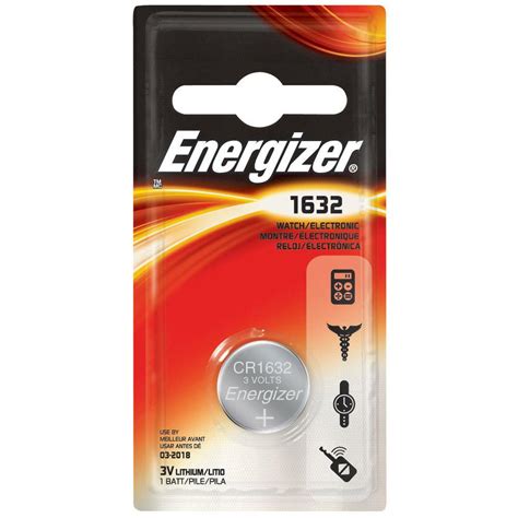 Energizer 1632 1pk Lithium Battery ECR1632BP The Home Depot