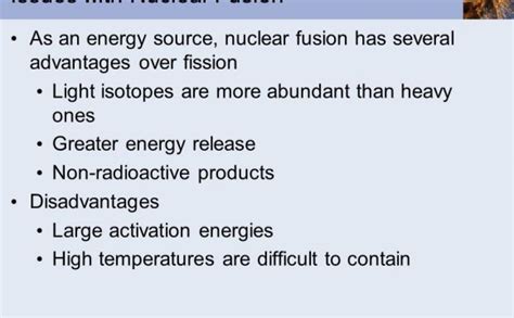 Nuclear fusion as an energy source