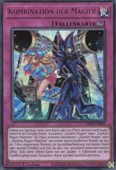 Recollectibles Sammelkarte Yugioh Karte Kombination Der Magier V 1