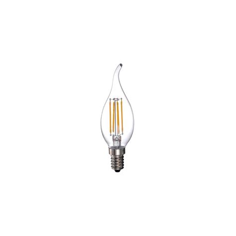 Ampoule Filament Flamme Transparente LED S19 CA37 E14 5W 230V 40W