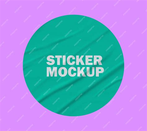 Premium Psd Sticker Mockup Psd Template