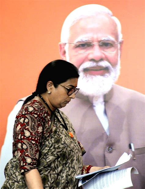 New Delhi Union Minister Smriti Irani Addresses A Press Conference