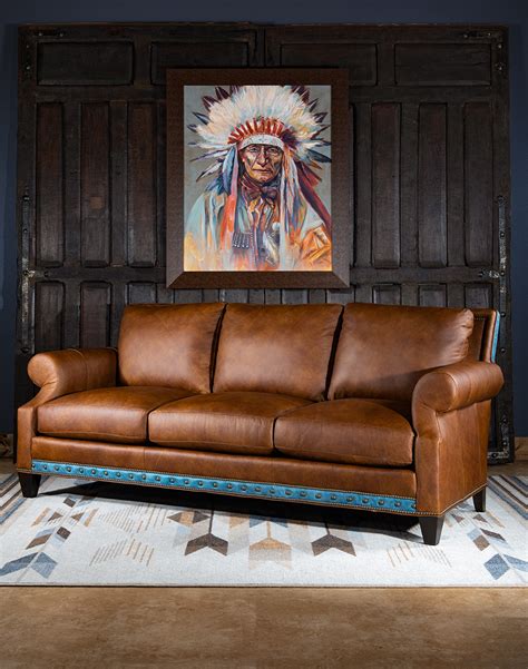 Keystone Leather Sofa | Fine Furniture Store - Adobe Interiors