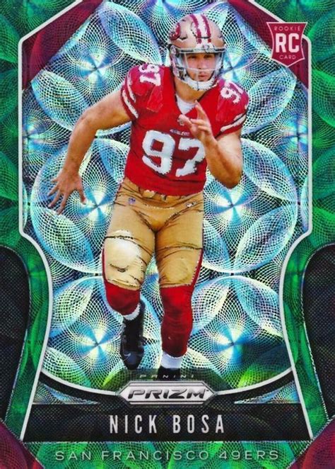 Nick Bosa 2019 Prizm 311 Green Scope 75 Price Guide Sports Card