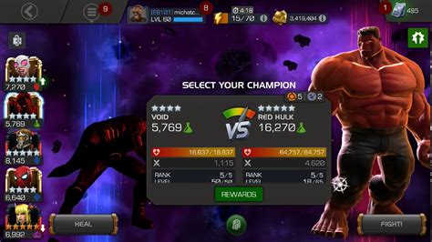 How To Defeat Red Hulk Regen With Void In Mcoc Youtube