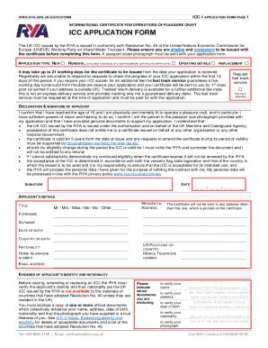 Fillable Online International Certificate Of Competence Fax Email Print