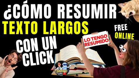 COMO RESUMIR TEXTOS LARGOS ARTíCULOS 1000 GRATIS CON UN CLICK FREE