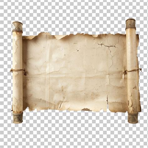 Premium Photo Old Paper Scroll Ancient Papyrus Isolated On Background