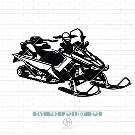 Snowmobile Svg Winter Svg Snowmobile Clipart Snowmobile Svg Cut Files